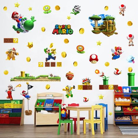 Stickers Mario 100 x 92 cm, fresque murale à synthèse automatique, nouvelle création C (1/5)