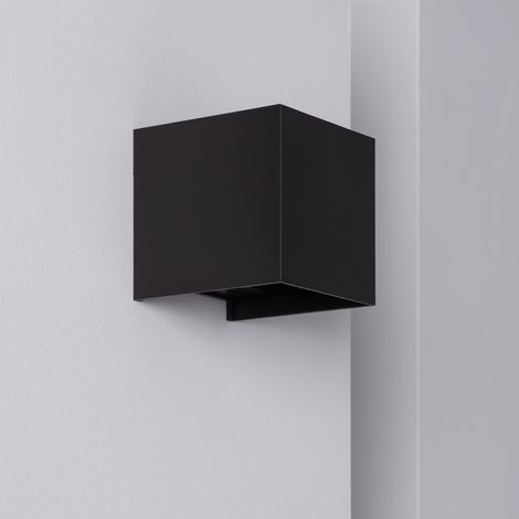 Applique da Parete per Esterni LED 6W Alluminio Doppia Luce Eros 4000K Nero Bianco Naturale (1/5)