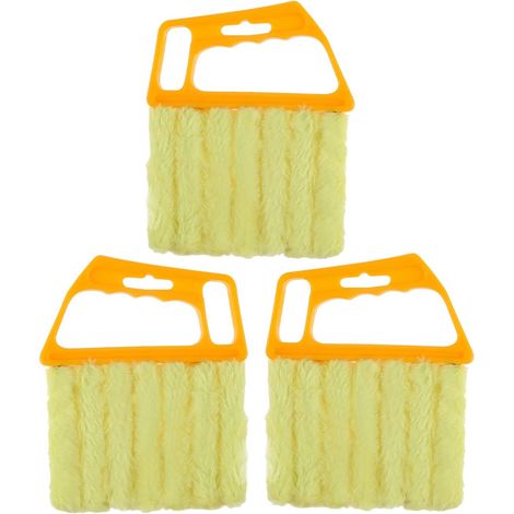 3-teiliges Reinigungsset für Jalousien und Rollos: Waschbare Minibürste, Handbürste zur Staubentfernung, geeignet für Holzjalousien (1/4)
