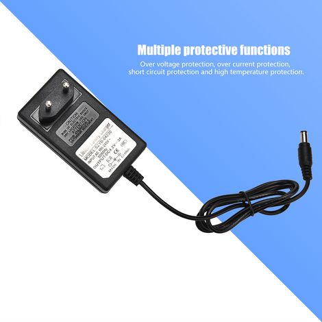 Chargeur de batterie lithium 4.2V 3A avec régulation de courant et tension (fiche UE, entrée 100‑240V) (1/5)