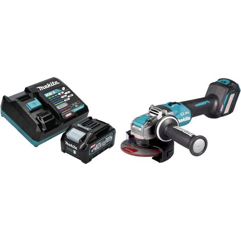 Makita GA 041 GM101 Akku Winkelschleifer 40 V max. 125 mm X-LOCK Brushless + 1x Akku 4,0 Ah + Ladegerät (1/5)