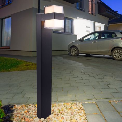 Borne jardin moderne LED 8W 3000K IP44 CARA Paul Neuhaus (1/5)