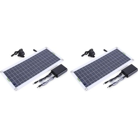 (2 pièces 18 V 30 W) Pompe à eau solaire 30 W 800 L/h avec batterie externe - Pompe submersible ultra-silencieuse - Idéale pour bassin, fontaine de jardin et décoration (1/5)