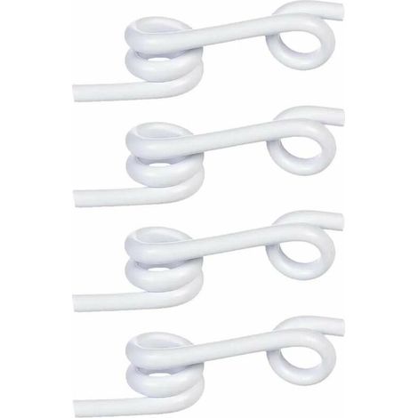 Lot de 4 isolateurs de clôture électrique PVC 19mm – Universels pour fils et cordes – Installation facile sur piquets Ø 19mm (1/2)