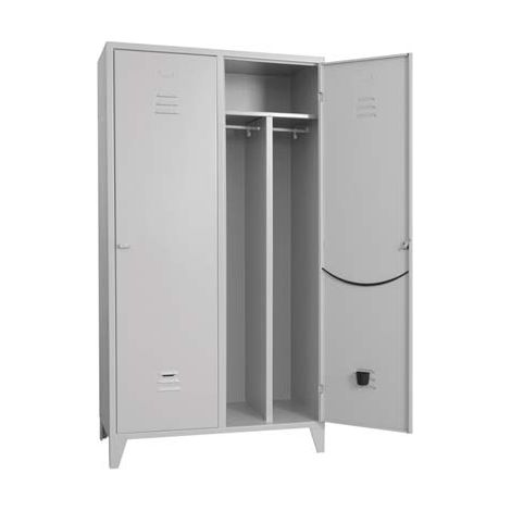 Armadio Sporco Pulito Montato Prometal Vern Grigio Posti 2 H.mm 1795 mm