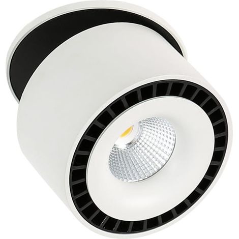 Luminaria LED empotrable Sevilla Italux, blanca, orientable, SL7560/28W 4000K WH+BL (1/4)