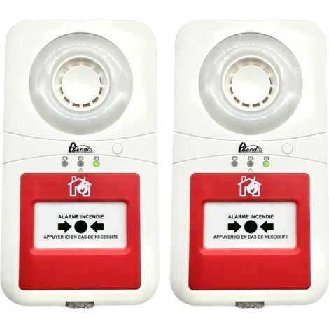 Axendis – Sirène d'alarme type 4 autonome à pile 9V – 90Db avec flash lumineux – Installation rapide en 5 minutes – Conforme ERP (1/4)
