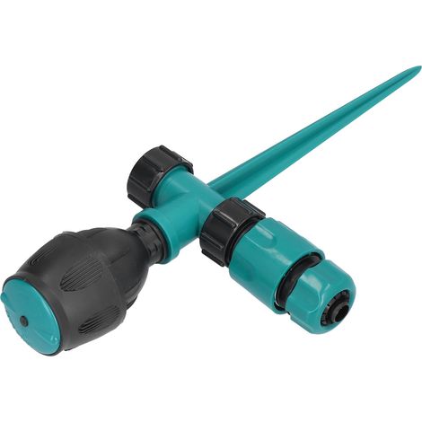 Arroseur rotatif 360° automatique pour pelouse, jardin, irrigation, refroidissement, potager, entretien agricole (avec adaptateur rapide selon l'image) (1/5)