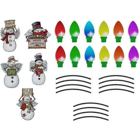 Autocollant magnétique réfléchissant pour ampoule de Noël - Autocollant pour voiture de Noël (1/4)