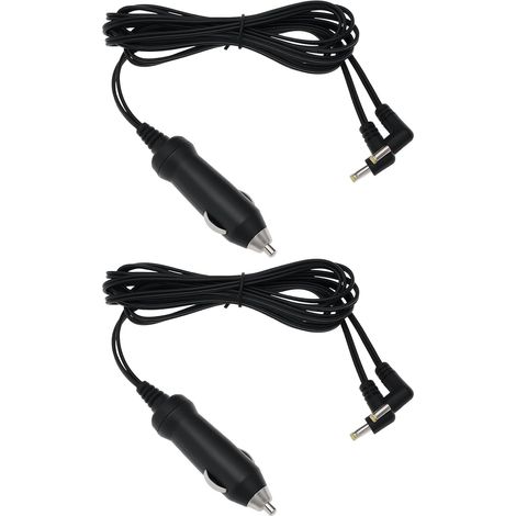 Lot de 2 Adaptateurs Allume-Cigare Double 12 V Compatible avec Lecteur DVD de Voiture Portable Car 9 NB9D-CAR (Longueur du Câble 1,5 M) (1/5)