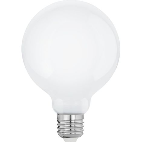 Ampoule LED globe E27, lampe Milky en verre opaque, 9 watts (correspond à 75 watts), 1055 lumens, blanc chaud, 2700 Kelvin, G95, Ø 9,5 cm (1/4)