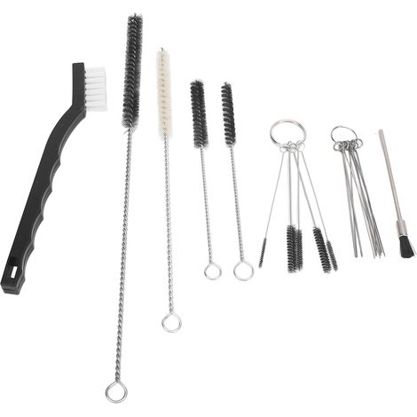 Kit de nettoyage multi-usages pour outils de pulvérisation : brosses portables, brosse de nettoyage pour tubes et aiguilles d'aérographe (1/5)