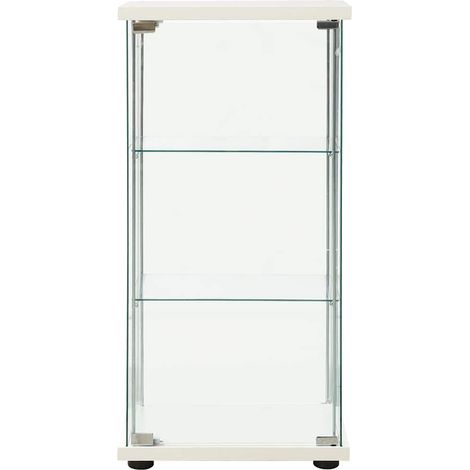 Maison Exclusive - Armoire de rangement Verre trempé Blanc (1/5)