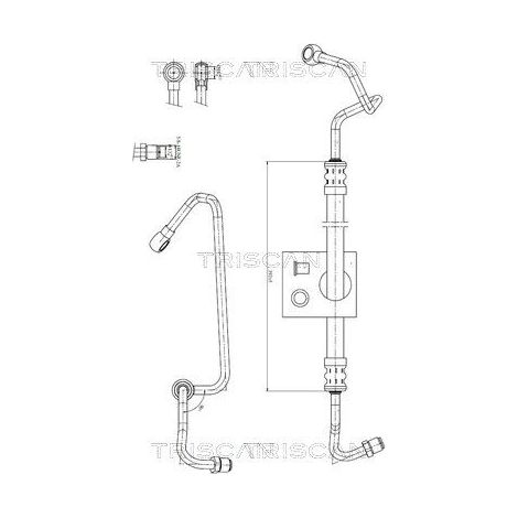 Tuyau hydraulique, direction TRISCAN 8516 27003 VOLVO 1330472 1387848 9157221