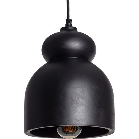 Lámpara Colgante Madera Vakarai Negro (1/5)