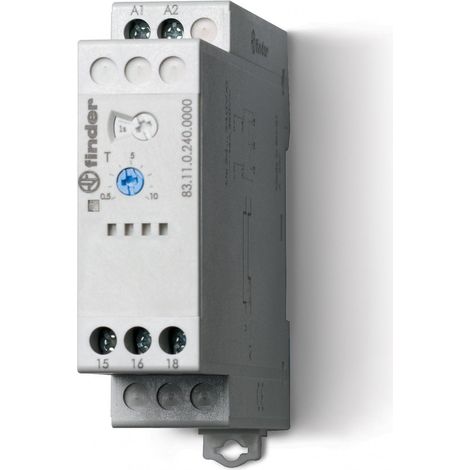 Tempo fonction AI multitension 1RT 16A 24-240VAC/DC de 0,05s à 10jrs 327983 FINDER 831102400000