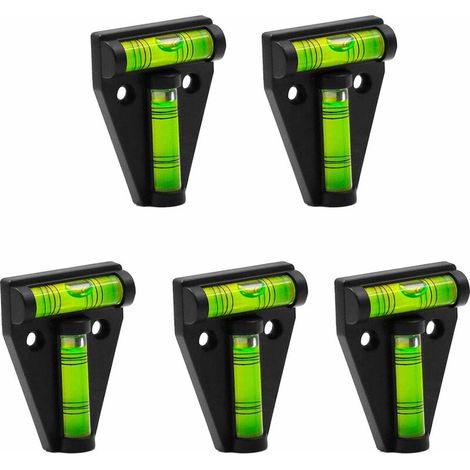 5Pcs Niveau à bulle RV T Level, niveau à bulle polyvalent 2 voies Niveau à bulle de type T pour VR, machines, meubles, trépieds, mesure d'équipement de caméra (1/5)