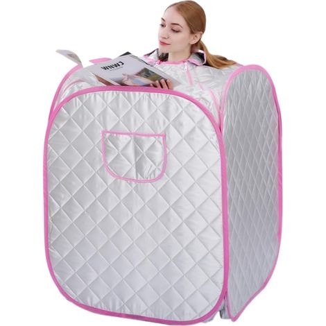 Kit de sauna portatif Générateur de vapeur portatif du sauna 3.0L 1500W, tente personnelle se pliante de vapeur de sauna de station thermale de télécommande intellinte Tente de sauna personnelle pour