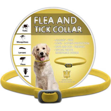 Collier Anti Puces - Pour Chat - Résistant À L Eau - À Base D Huiles Essentielles Naturelles - Réglable - 1 Pièce (1/5)
