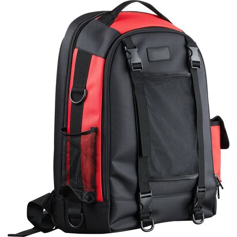 Mophorn Mochila de soldadura 25,2 L para herramientas y casco, fabricada en poliéster resistente 1680D, ideal para equipo de soldadura, actividades al aire libre y senderismo, color negro