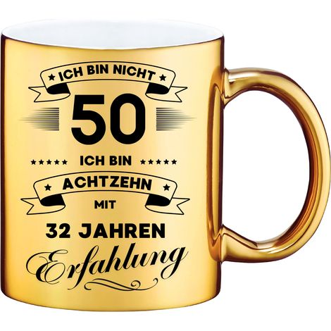 Taza divertida, regalo para el 50 cumpleaños (1/2)