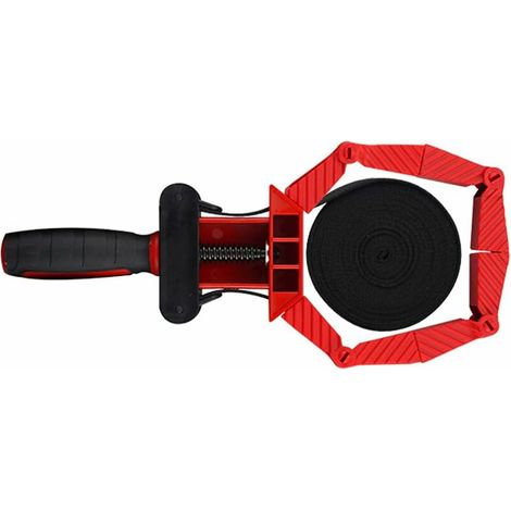 Pince de Sangle de Bande de Travail du Bois Pinces à cliquets réglables avec l'usure 4M Sangles Pince de Bande d'angle Outil de d'étau à Onglet pour Le Travail du Bois