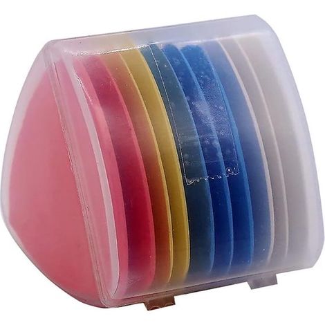 Set professionale di 10 gessetti da sarto per cucito, marcatura di tessuti e altro ancora. Quattro colori. Strumento per tagliare abiti e sartoria. (1/5)