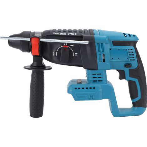 Taladro percutor/atornillador 3 en 1 ligero y recargable con velocidad ajustable y mango giratorio para trabajos de carpintería e instalación. (1/5)
