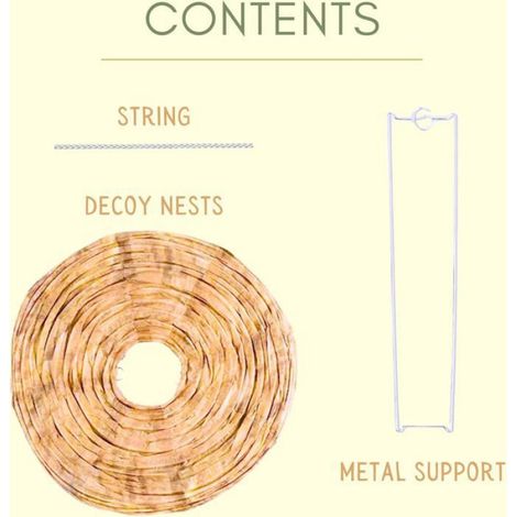 4 pcs Nid répulsif à guêpes, Piège à insectes, Protection maison et jardin (1/5)