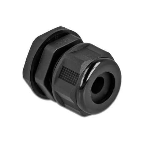 DELOCK LOT DE 2 PRESSE-ÉTOUPES PG16 POUR CÂBLE ROND NOIR 60365