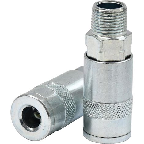 Dapetz ® Air Line Fitting Quick Release Push Fit for PCL Vertex Compressor Air Hose 3/8" Male Thread 2PC (1/5)