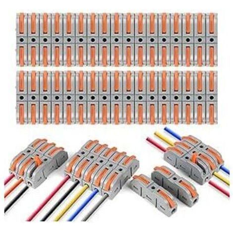 Kabelverbinder, 34-teilige Anschlussklemmen, SPL-1-Klemme mit Bedienhebel, Klemme für 4 mm² Leiter, elektrische Verteilerblöcke, OUYLAF, Ausführungen frei kombinierbar (1/4)