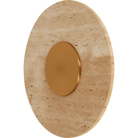 Applique rotonda travertino oro LED 14W SUN Maxlight (1/4)