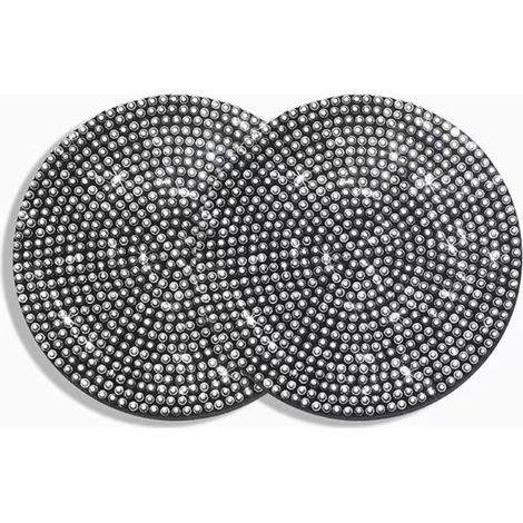 Lot de 2 sous-verres de voiture avec strass, antidérapants, pour porte-gobelets, accessoires universels pour l'intérieur de la voiture (1/4)
