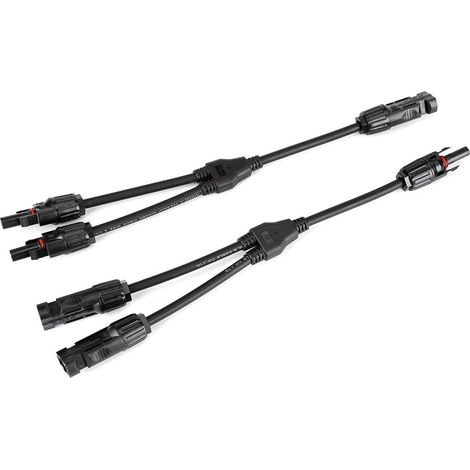 1 paio di connettori tipo Y Cavo solare fotovoltaico Cavo pannello solare Maschio Femmina M/F/F e F/M/M Connettori di derivazione Y2-1 Connettori fotovoltaici a forma di Y (1/5)