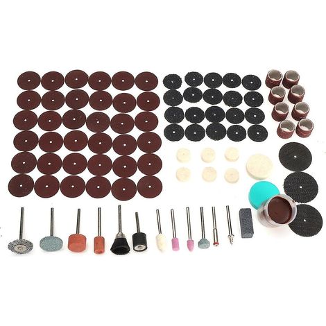 Kit de 90 mini-outils rotatifs pour le meulage, le polissage et la sculpture, comprenant des accessoires pour outils, fraises et accessoires. (1/5)