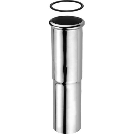 Schläfer 439105 Canotto di Prolunga per Sifone Lavandino 1"1/4 in Ottone Cromata Tubo di Scarico per Sifone Regolabile, Universale, 130mm x diam32mm - DN32. Tubo di Immersione per Sifone (1/5)
