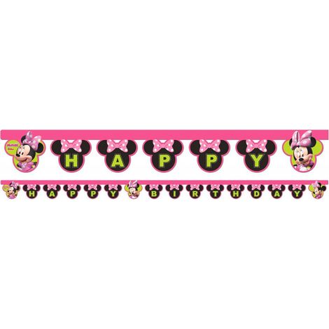 Guirlande et Bannière Disney Minnie -Happy Helpers - Joyeux Anniversaire - 200 cm (1/2)