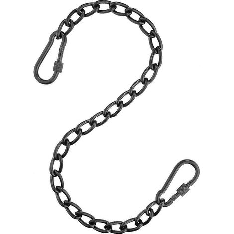LYERCW - Kit de suspension pour fauteuil hamac d'intérieur et d'extérieur avec deux manilles et une chaîne de 58 cm (23 pouces).