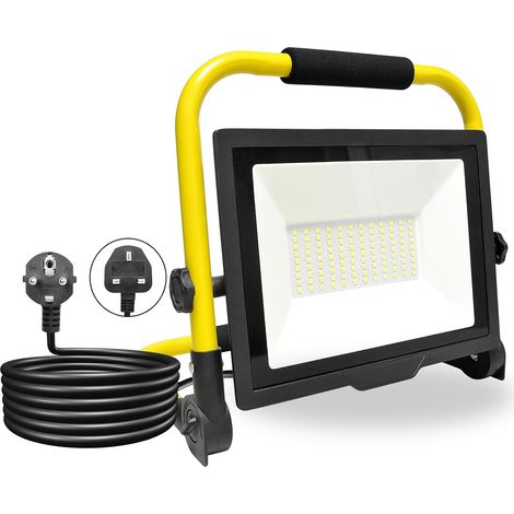 75W Portable LED Floodlight with Plug, 7500LM (1/5)