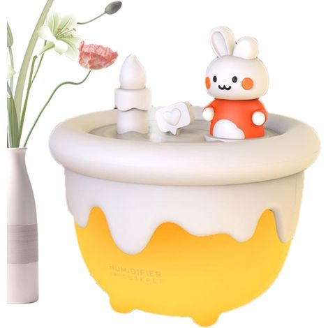 CCYKXA Pc Small Humidifier, Bunny Cake Humidifier, Ultra-Quiet Desktop Humidifier, Portable Humidifier Diffuser, Color-Changing Humidifier, Diffuser Humidifier (1/5)