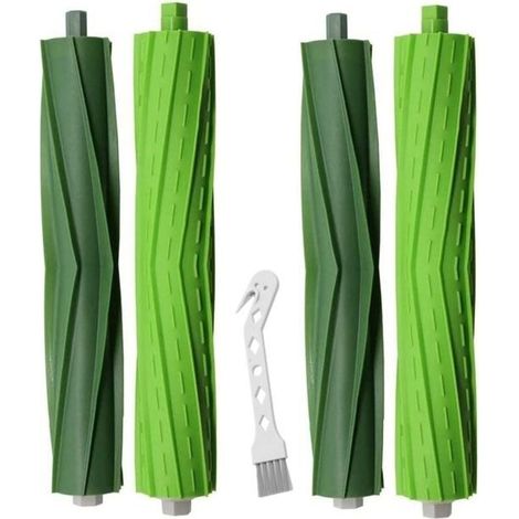 2Jeux de Brosses à Rouleaux en Caoutchouc de Rechange pour IRobot Roomba I3 I3 + I6 + I7 I7 + I8 + plus E5 E6 E7 PièCes (1/4)