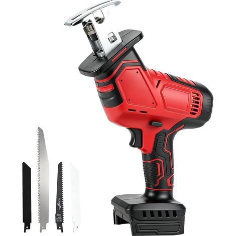 Akku Säbelsäge kompatibel mit Makita 18V, 0–2700 U/min mit variabler Hubzahl, Akku-Holzsäge inkl. 4 Sägeblättern zum Schneiden von Metall, Holz und PVC (1/5)