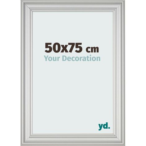 yd. - Cadre photo 50x75 - Argent Mat - MDF - Lazio