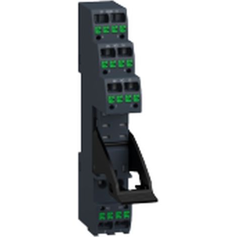 ZOCCOLO PUSH-IN ZOCCOLO RGZ per relè RXG2 - compatibile con relè da 10 A e 250 V.