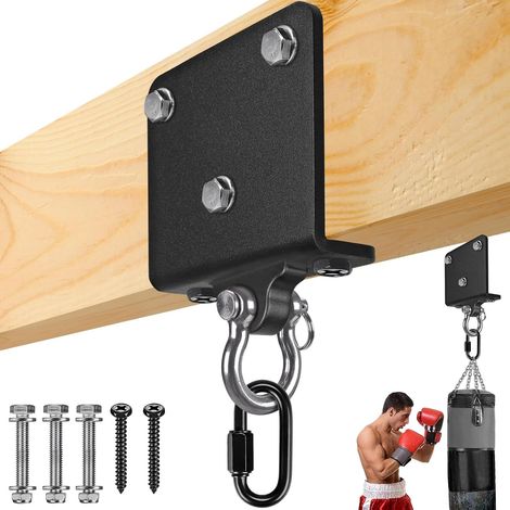 Support de Sac de Frappe, Montage sur Poutre Support de Sac de Boxe, Kit de Suspension de Sac à Dos Pivotant pour l'entraînement de Muay Thai, 1000lbs (1/5)