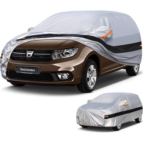 Autoabdeckung 10 Schichten für Dacia Sandero (2008-2025) – 100% Wasserdicht, UV-Schutz (1/5)