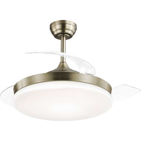 Ventilador a techo modelo Mini Malta, 3 palas acabado cuero, 37cm(alto) 40cm(ancho) 40cm(fondo) . (1/5)