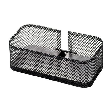 Ever Life Design Prop mensola con contenitore in rete metallica colore nero opaco EVBAMCN (1/2)