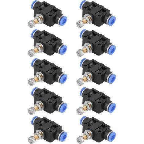 Régulateur de débit d'air pneumatique, contrôleur de vitesse de débit d'air facile à installer, pratique pour la famille et les amis, outils de tuyauterie à jointure rapide (1/5)
